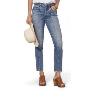 AMO Seamed Chelsea Long Denim Blue Jeans Deeply Women’s Size 23 - NEW WITH TAGS